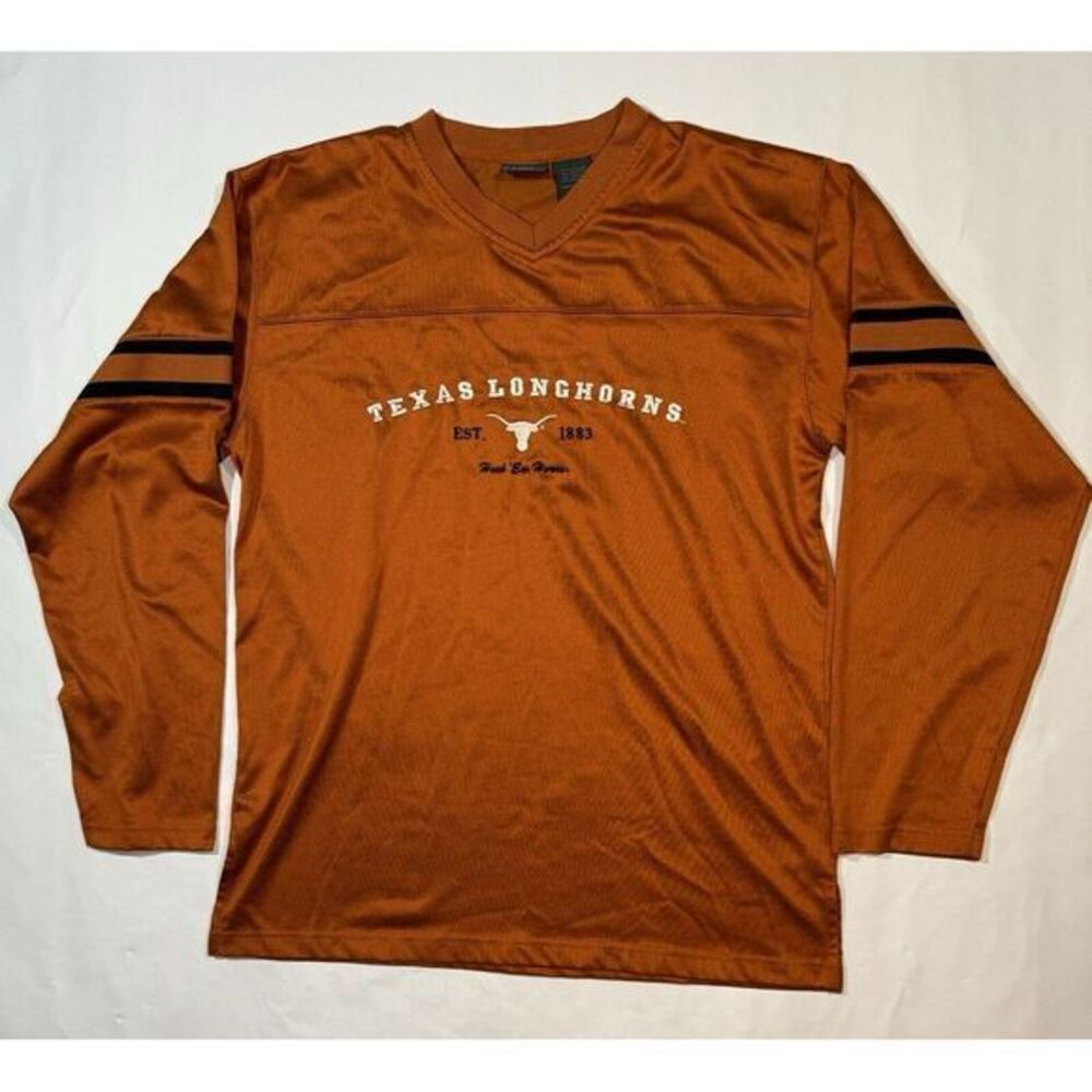 Vintage Texas Longhorns Sweatshirt Mens L Burnt Orange Football Team‎ Sweater